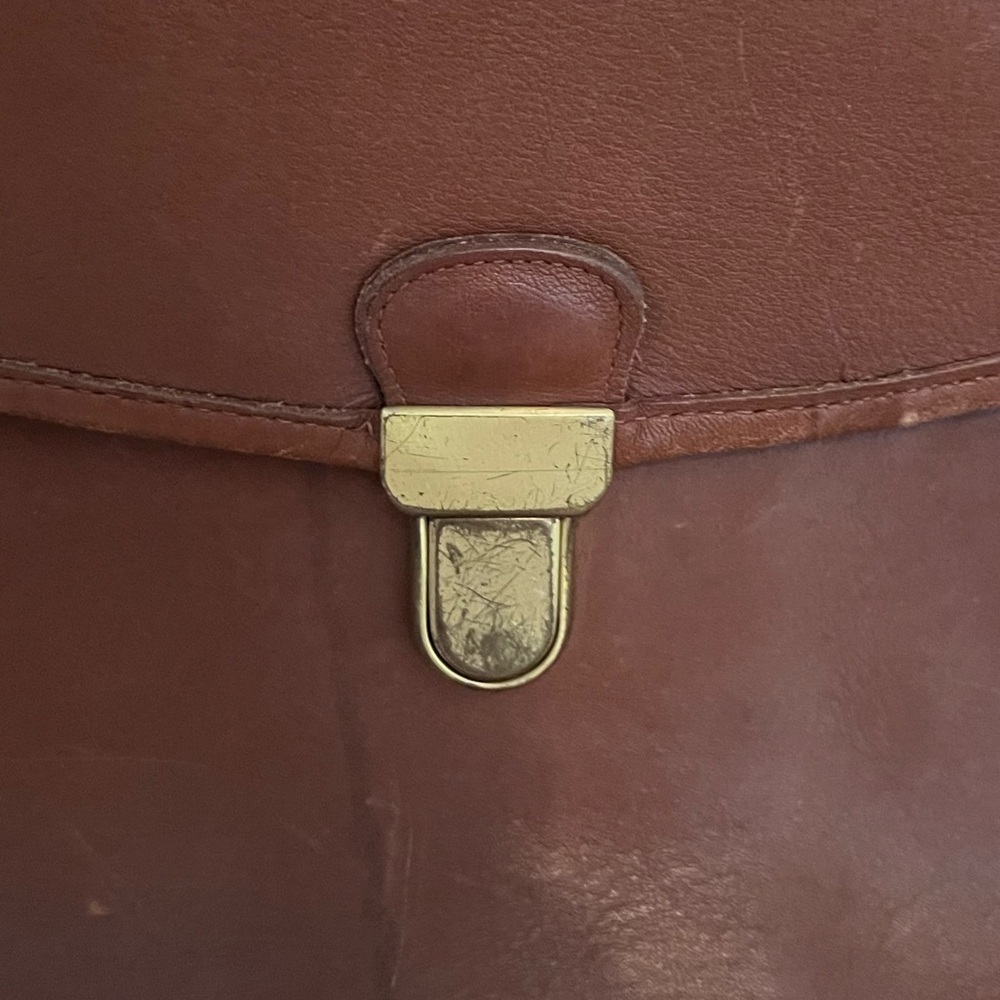 COACH unisex Vintage Briefcase Brown Leather - Picture 6 of 8